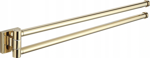 Mexen Rufo double swivel towel rail, gold - 7050925-50