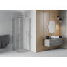 Mexen Rio 80 x 80 cm square shower cabin, transparent, chrome - 860-080-080-01-00