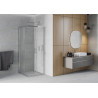 Mexen Rio 80 x 80 cm square shower cabin, transparent, chrome - 860-080-080-01-00