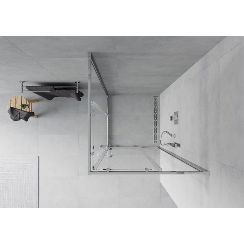 Mexen Rio Quadrant Shower Cabin 90 x 90 cm, Transparent, Chrome - 860-090-090-01-00