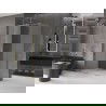 Mexen Velar sliding shower cabin 110 x 100 cm, frost, gold - 871-110-100-31-50