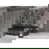 Mexen Velar sliding shower enclosure 150 x 90 cm, frost, gold - 871-150-090-31-50