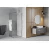 Mexen Rio square shower cabin 70 x 70 cm, stripes, chrome - 860-070-070-01-20