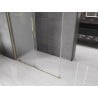 Mexen Velar sliding shower cabin 140 x 85 cm, frost, gold - 871-140-085-31-50