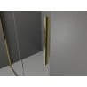 Mexen Velar sliding shower cabin 140 x 85 cm, frost, gold - 871-140-085-31-50