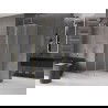 Mexen Velar sliding shower enclosure 90 x 90 cm, frost, gold - 871-090-090-31-50