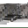 Mexen Velar sliding shower enclosure 110 x 110 cm, frost, gold - 871-110-110-31-50