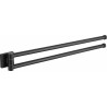 Mexen Rufo double rotating towel rack, black - 7050925-70