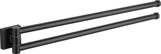Mexen Rufo double swivel towel rack, Black - 7050925-70