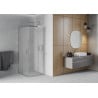 Mexen Rio square shower cabin 90 x 90 cm, frost, chrome - 860-090-090-01-30