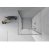 Mexen Rio square shower cabin 90 x 90 cm, frost, chrome - 860-090-090-01-30