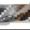 Mexen Rio 80 x 80 cm Square Shower Cabin, Graphite, Chrome - 860-080-080-01-40