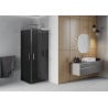 Mexen Rio square shower cabin 80 x 80 cm, graphite, chrome - 860-080-080-01-40