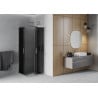 Mexen Rio square shower cabin 80 x 80 cm, graphite, chrome - 860-080-080-01-40