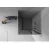 Mexen Rio 80 x 80 cm Square Shower Cabin, Graphite, Chrome - 860-080-080-01-40