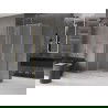 Mexen Velar sliding shower cabin 110 x 70 cm, frost, brushed gold - 871-110-070-31-55