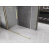 Mexen Velar shower cabin with sliding doors 150 x 80 cm, frost, brushed gold - 871-150-080-31-55