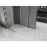 Mexen Velar sliding shower enclosure 140 x 90 cm, frost, brushed gold - 871-140-090-31-55
