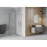 Mexen Rio semi-circular shower enclosure 90 x 90 cm, transparent, chrome - 863-090-090-01-00