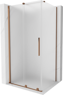Mexen Velar sliding shower enclosure 100 x 70 cm, frost, rose gold - 871-100-070-31-60