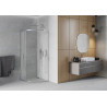 Mexen Rio semi-circular shower cabin 80 x 80 cm, frost, chrome - 863-080-080-01-30