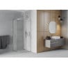 Mexen Rio semi-circular shower cabin 90 x 90 cm, frost, chrome - 863-090-090-01-30