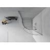 Mexen Rio semi-circular shower cabin 90 x 90 cm, frost, chrome - 863-090-090-01-30