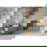 Mexen Rio semicircular shower cabin 70 x 70 cm, stripes, chrome - 863-070-070-01-20