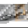 Mexen Rio semicircular shower cabin 70 x 70 cm, stripes, chrome - 863-070-070-01-20