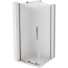 Mexen Velar sliding shower cabin 90 x 90 cm, frost, rose gold - 871-090-090-31-60