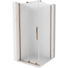 Mexen Velar sliding shower enclosure 110 x 110 cm, frost, pink gold - 871-110-110-31-60