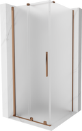 Mexen Velar sliding shower enclosure 110 x 110 cm, frost, pink gold - 871-110-110-31-60