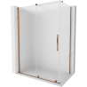 Mexen Velar sliding shower cabin 130 x 70 cm, frost, rose gold - 871-130-070-31-60