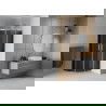 Mexen Rio semicircular shower cabin 70 x 70 cm, graphite, chrome - 863-070-070-01-40