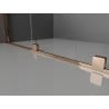Mexen Velar sliding shower cabin 130 x 70 cm, frost, rose gold - 871-130-070-31-60