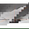 Mexen Velar sliding shower enclosure 160 x 85 cm, frost, rose gold - 871-160-085-31-60