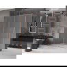 Mexen Velar sliding shower enclosure 140 x 75 cm, frost, brushed copper - 871-140-075-31-65