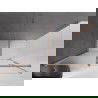 Mexen Velar shower cabin sliding 160 x 100 cm, frost, brushed copper - 871-160-100-31-65