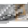Mexen Rio shower cabin semi-circular 70 x 70 cm, transparent, chrome + Rio shower tray, white - 863-070-070-01-00-4710
