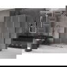 Mexen Velar sliding shower cabin 110 x 120 cm, frost, brushed gun gray - 871-110-120-31-66