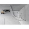Mexen Rio semi-circular shower cabin 70 x 70 cm, frost, chrome + shower tray, white - 863-070-070-01-30-4710