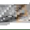 Mexen Rio shower cabin semicircular 80 x 80 cm, frosted, chrome + Rio shower tray, white - 863-080-080-01-30-4710