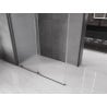 Mexen Velar Sliding Shower Enclosure 140 x 85 cm, Frosted, Gun Gray Brushed - 871-140-085-31-66