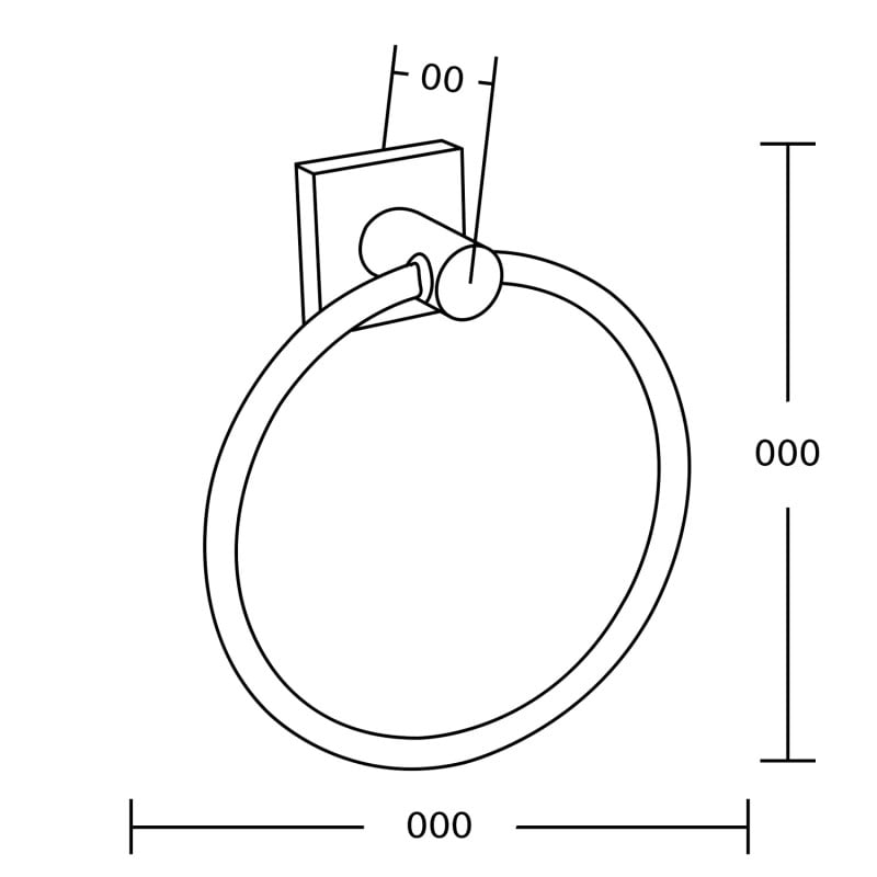 Mexen Rufo towel rack, gold - 7050932-50