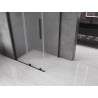 Mexen Velar sliding shower enclosure 100 x 90 cm, frost, black - 871-100-090-31-70