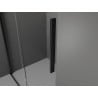Mexen Velar sliding shower enclosure 100 x 90 cm, frost, black - 871-100-090-31-70