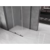 Mexen Velar sliding shower cabin 130 x 90 cm, frosted, brushed gun gray - 871-130-090-31-66