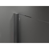 Mexen Velar sliding shower cabin 130 x 90 cm, frosted, brushed gun gray - 871-130-090-31-66