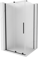Mexen Velar sliding shower enclosure 110 x 70 cm, frost, black - 871-110-070-31-70