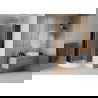 Mexen Rio Shower Cabin Semi-Circular 80 x 80 cm, Graphite, Chrome + Rio Tray, White - 863-080-080-01-40-4710